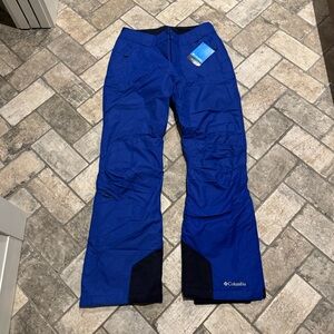 Women’s Blue Columbia Bugaboo Omni-Heat Ski Snowboard Snow Pants: NEW with Tag